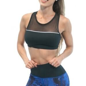 Just Live Sports Bra Womens X Small Black Reflective Mind Over Matter